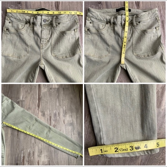 Liverpool green ankle cargo pants - Picture 2 of 5